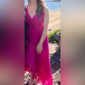 EUC 1.State Ruffled High/Low Dress